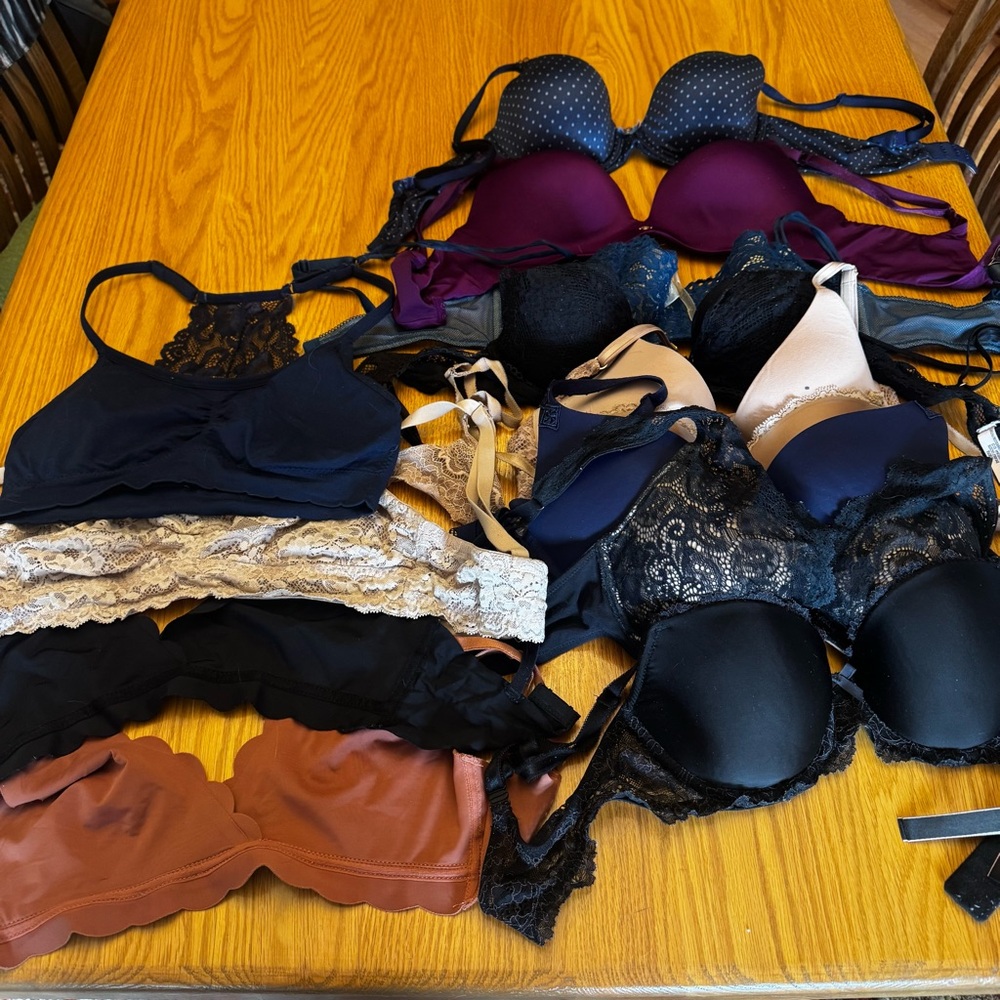 34C bra lot. 13 total. Mostly Victoria's Secret. Good used condition
